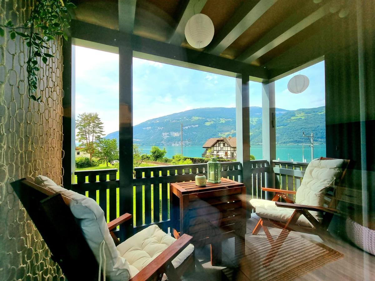 Strandhuesli Directly On Lake Thun Darligen Екстер'єр фото